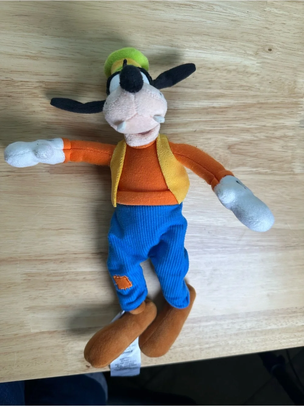 Disney parks collectible Goofy Plush in Orange, Blue & Green Outfit